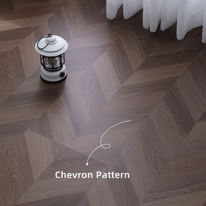 Plancher SPC en bois grainé gris de luxe léger - Antidérapant, écologique, imperméable, utilisation en hôpital et en hôtel, parquet en forme d'arête de poisson - Product Image 4