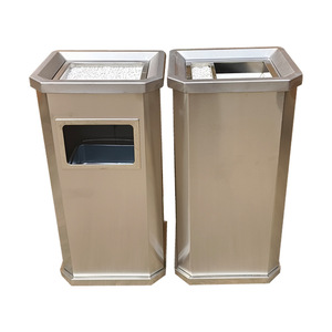 Cestino di cenere in acciaio inossidabile verticale ecologico con secchio a buccia integrato per <span class=keywords><strong>hotel</strong></span> centri commerciali corridoi spazi pubblici - Product Image 6