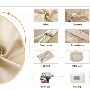 <span class=keywords><strong>2025</strong></span> Tùy Chỉnh Hiện Đại Dệt In Nhà Máy Bộ Đồ Giường Đặt 100% Polyester Sợi Nhỏ Nữ Hoàng/Vua Kích Thước Chất Lượng 4PC/6PC Bedsheet Set - Product Image 5