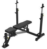 Chaise de fitness multifonctionnelle de qualité commerciale MMD, banc d'entraînement réglable avec haltères, siège pliable personnalisé