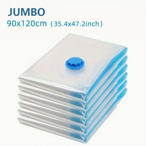 Almacenamiento y organización en el hogar Bolsas de almacenamiento de compresión al vacío Foldig transparentes para armario Bolsas impermeables para ahorrar espacio - Product Image 5