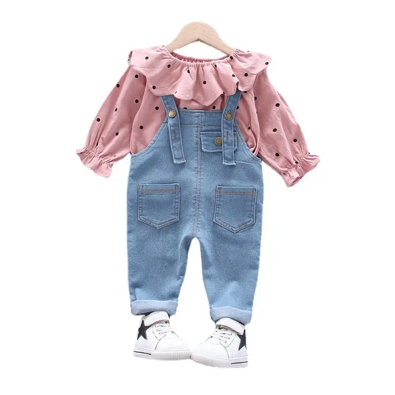 2pcs Baby Shirt Jeans Toddler Fancy Outfit Children Cowboy Suit Clothes Kid Baby Girl Clothing Sets Baby Clothes Set 2pcs Set
