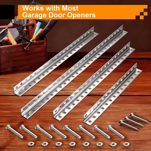 Barre d'angle <span class=keywords><strong>perforée</strong></span> en acier galvanisé <span class=keywords><strong>pour</strong></span> porte de garage - Product Image 1