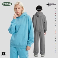 Pull à capuche uni pour homme CKX |   26 Nouveautés Automne-Hiver Style Américain Polaire Doublé Oversize Décontracté 27 Couleurs