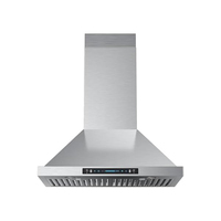 Hotte aspirante électrique ultra-mince à ventilation, Classe B, en acier inoxydable, avec déflecteur, trois vitesses, interrupteur tactile, pour hôtels et foyers