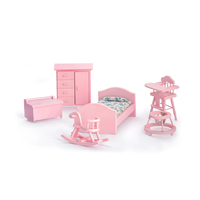Ensemble de jouets de maison de poupée échelle 1:12, kit de bricolage miniature en bois, mini salon de princesse, accessoires de décoration