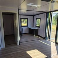 Casa Contenedor Modular de Lujo de 20 pies con Paneles Sándwich Expandibles, Pequeña Casa Prefabricada Portátil, Cabaña, Apartamento, Sala de Estar, Cocina, Gimnasio