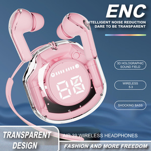 <span class=keywords><strong>Air</strong></span>_39 Écouteurs sans fil TWS intelligents à réduction de bruit transparente, mini écouteurs stéréo sportifs, écouteurs ENC - Product Image 6