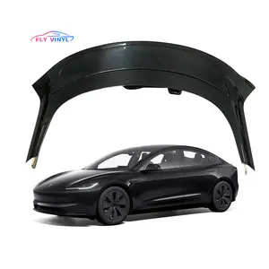 Model 3 Y X S Aksesori otomatis benar kering serat karbon ekor mobil sayap Matte Spoiler Universal tesla spoiler listrik