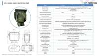 Plataforma Industrial Pan Tilt VT-H50 de 50 kg con Control Remoto y Retroalimentación de Encoder de Bucle Cerrado para Protección Anti-Drones con Cámara Térmica