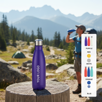Bouteille d'eau isotherme en acier inoxydable 18/8, écologique, grande capacité, pour thermos, maintien au chaud pendant 12 heures