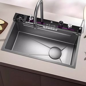 Évier de cuisine en acier inoxydable à cuve unique, idéal pour la rénovation résidentielle et l'utilisation commerciale - Product Image 2