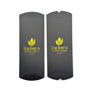 Boîte d'emballage alimentaire pliable en papier avec logo personnalisé, boîte à chocolat noir, boîte à bonbons, boîte à oreiller, emballage pour cadeau - Product Image 3