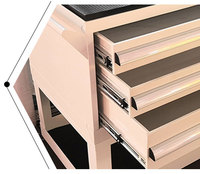 Table de travail en profilés aluminium avec armoire à outils, profilés d'extrusion aluminium à rainures en T pour usine industrielle, table d'assemblage personnalisée
