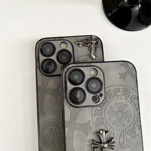 Cover per <span class=keywords><strong>iPhone</strong></span> 17 Air, Design Trendy a Croce Cromata, Accessori 3D Fai-da-Te per <span class=keywords><strong>iPhone</strong></span> 16 15 Pro Max, Custodia per Cellulare con Cuore per <span class=keywords><strong>iPhone</strong></span> 14 Plus - Product Image 5