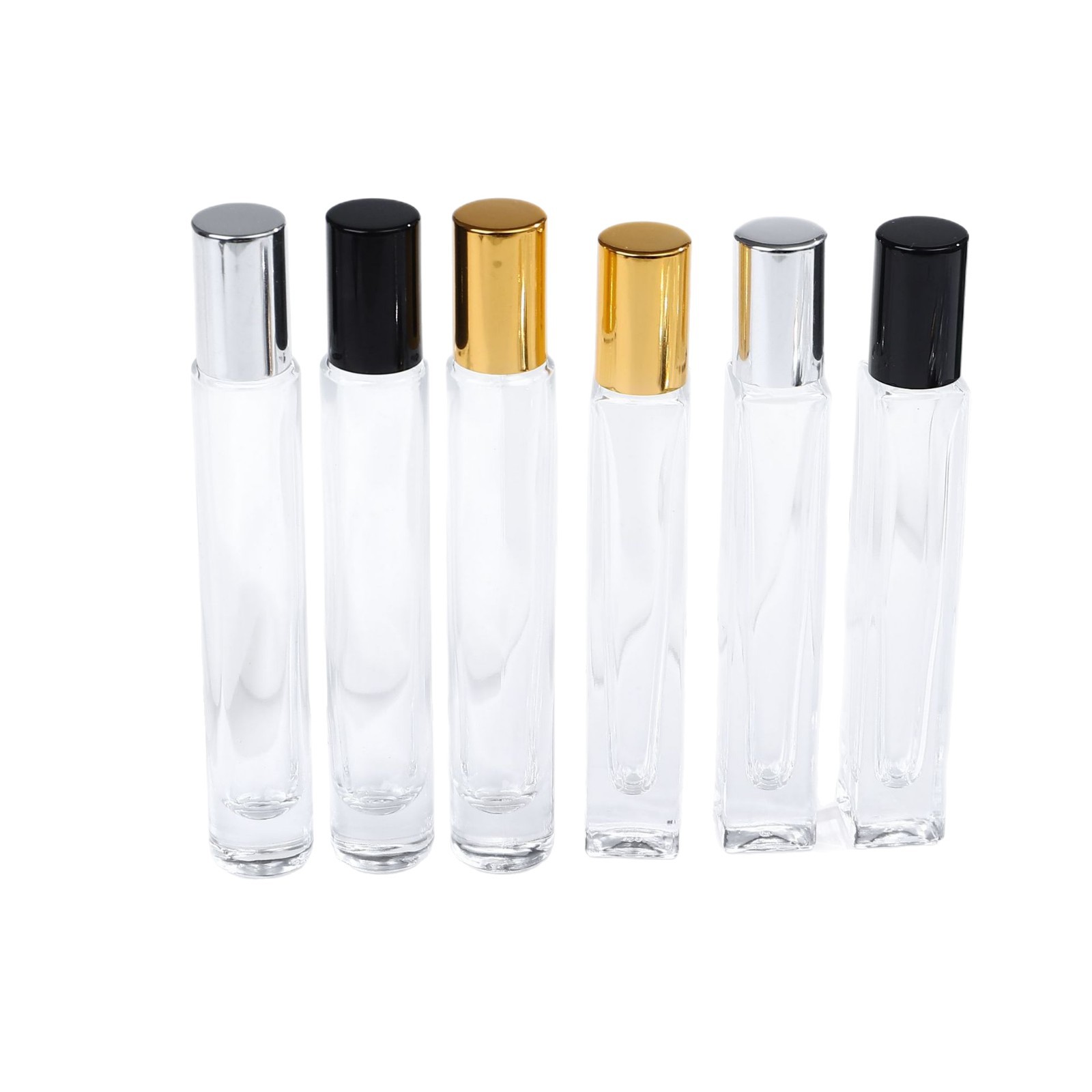 Black cylindrical ball-bearing bottle