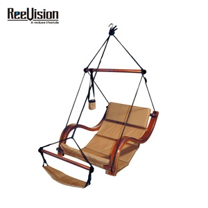 Hamac de chaise longue <span class=keywords><strong>suspendu</strong></span> au design scandinave de luxe avec accoudoirs en forme de S pour le salon ou la cour - Product Image 6