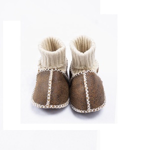 Fatti a mano Infantile in pelle di Agnello Del Bambino Scarpe Reale Della Pelliccia Del Bambino <span class=keywords><strong>Stivaletti</strong></span> 0-1Years di pelle di Pecora Del Bambino Calzature - Product Image 6