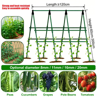 Tuteurs de jardin en plastique légers pour semis, pépinières et couvertures de rangs de légumes, lot en vrac pour cultivateurs