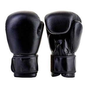 Guantes de Boxeo Profesionales de PVC Transpirables con Cierre, Color Negro y Azul, Talla Adulto, Ligeros, Unisex - Product Image 6