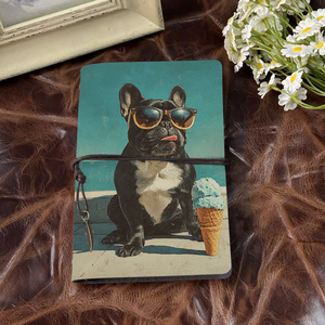 A6 Journal Bueno para Marketing Ideas de Campaña de Estudiantes y Notas de Comportamiento del Consumidor con Gafas de Sol de <span class=keywords><strong>Bulldog</strong></span> Francés Helado P - Product Image 2