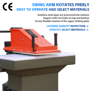 Venta Directa de Fábrica Mejor Precio Máquina de Corte Hidráulica de Brazo Oscilante GECUT GEA-S270 con Núcleo de Motor de 1500W para Calzado/Cuero/Empaquetado - Product Image 3