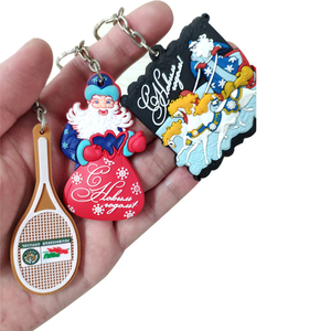 Quà Tặng Hot Bán Custom made DIY trống Anime Charms Keychain sang trọng 2D 3D thăng hoa Silicone Anime PVC Keychain - Product Image 6