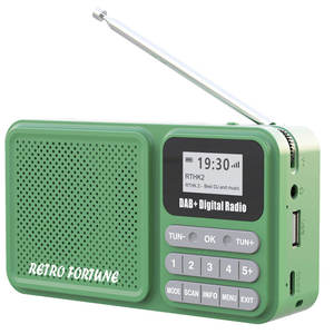 Radio Retro DAB/DAB+ FM con 30 Estaciones Preestablecidas, Pantalla LCD, Temporizador de Apagado, Reproductor USB/TF para el Hogar y Personas Mayores - Product Image 3
