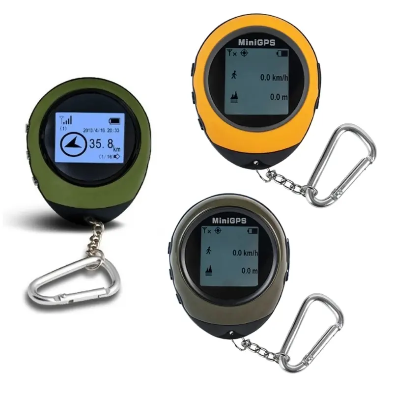 Mini traqueur GPS de poche, récepteur de navigation, enregistreur, localisateur rechargeable avec boussole pour les sports de voyage.