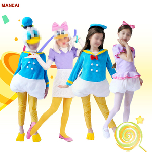 Costume de mascotte de dessin animé pour enfants, motif canard, avec chaussures, pour jeux de rôle, fêtes, spectacles, films, télévision et Halloween - Product Image 1
