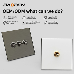BAOBEN Enchufe Redondo de Acero Inoxidable con Interruptor y Función de Tres Orificios, Apto para Hoteles y Hogares - Product Image 5