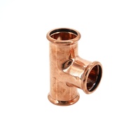 Conector de Cobre de Alta Calidad HENGSHI CPF-022, Codo, Acoplador, Conexión en T, Tipo M, Conexión Propress, Estándar ASME B16.51, Presión de 16 Bares
