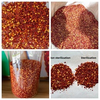 Flocons de piment rouge déshydraté, piment séché, poudre de piment concassé