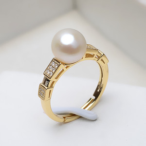 Anneau en argent S925 fait à la main, style euro-américain, cache-bague, accessoires de bijouterie DIY pour femmes coréennes, porte-bague vide pour perle de 7-8 mm - Product Image 2