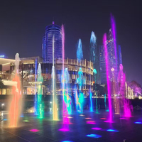 Fuente Seca Estilo Chino con Música y Luz, Fuente Seca Infantil, Fuente Musical Ecológica, Fuente de Agua Danzante