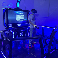 Máquina de juegos de realidad Virtual Space Walk Vr, equipo de juego de plataforma de pie con auriculares Vr, nuevo diseño