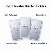 Autocollants en PVC Braille pour boutons d'ascenseur, étiquettes tactiles autocollantes, marqueurs de sol à points en relief personnalisés, guides pour bâtiments publics