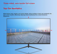 Moniteur de jeu incurvé IPS sans bordure Full HD 4K 165Hz 8ms de temps de réponse rétroéclairé par LED 22/24 pouces Luminosité 300cdm2 Rapport de contraste 1000:1