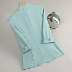 Vestido blanco de primavera para mujer, mangas recortadas, nuevo temperamento, traje de oficina, chaqueta fina de cintura profesional, Blazers femeninos - Product Image 4