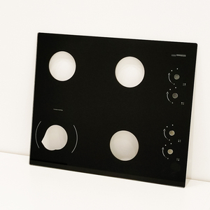 Verre trempé noir pour brûleur <span class=keywords><strong>de</strong></span> cuisinière à <span class=keywords><strong>gaz</strong></span> Cuisinière à <span class=keywords><strong>gaz</strong></span> Écran <span class=keywords><strong>en</strong></span> soie Panneau <span class=keywords><strong>en</strong></span> verre trempé noir - Product Image 1