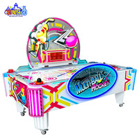 Machine d'arcade de hockey aérien commercial pour intérieur, table de hockey aérien multi-balles pour deux joueurs avec sortie de loterie pour divertissement ludique