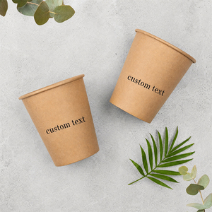 Bicchieri Personalizzati con Logo, Coperchio e Manicotto, Tazze Artigianali in Carta Kraft per Bevande e Caffè - Product Image 6