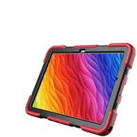 Étui de protection pour tablette Tab A9+ A9PIUS avec sangle de maintien en silicone anti-chute et support rotatif, finition mate et antichoc