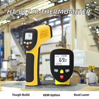 Thermomètre infrarouge numérique industriel portable 2025 SW, sans contact, affichage LCD, IP55, USB, OEM/ODM, ABS