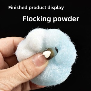 Polvo de felpa de silicona para apretar Pata de Gato Unisex, polvo de <span class=keywords><strong>Mochi</strong></span> antiadherente realista, copos de coco divertidos DIY, juguetes para apretar - Product Image 5