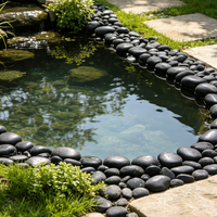 Galets de rivière naturels lisses, pierres de couleur mélangée, substrat décoratif pour aquarium, gravier pour bassin, jardin, aménagement paysager, allée