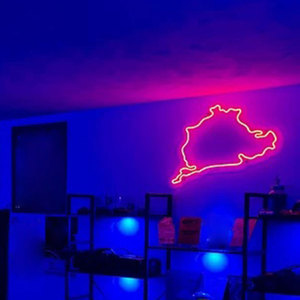 Mapa de regalo único personalizado, <span class=keywords><strong>Led</strong></span> letrero de neón, circuito, pista de carreras, letreros de neón, Carteles de neón para arte de pared de habitación, decoración del hogar - Product Image 3
