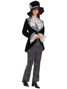 Costume de scène de magicien Chapeau <span class=keywords><strong>Fou</strong></span> Noir, style <span class=keywords><strong>dessin</strong></span> <span class=keywords><strong>animé</strong></span>, pour Halloween et fêtes annuelles, vente en gros 2026 - Product Image 4