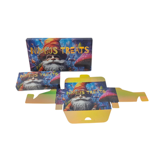 Boîte à <span class=keywords><strong>chocolat</strong></span> <span class=keywords><strong>vide</strong></span> personnalisée avec design champignon en feuille holographique, boîte à <span class=keywords><strong>chocolat</strong></span> avec 15 moules en polycarbonate <span class=keywords><strong>pour</strong></span> <span class=keywords><strong>chocolat</strong></span> - Product Image 2