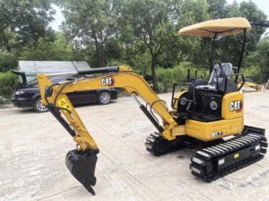 Excavadora de cadenas Caterpillar CAT 301.7, pequeña, para jardinería, 1.7 toneladas, original de Japón, usada, miniexcavadora CAT301.7 - Product Image 3